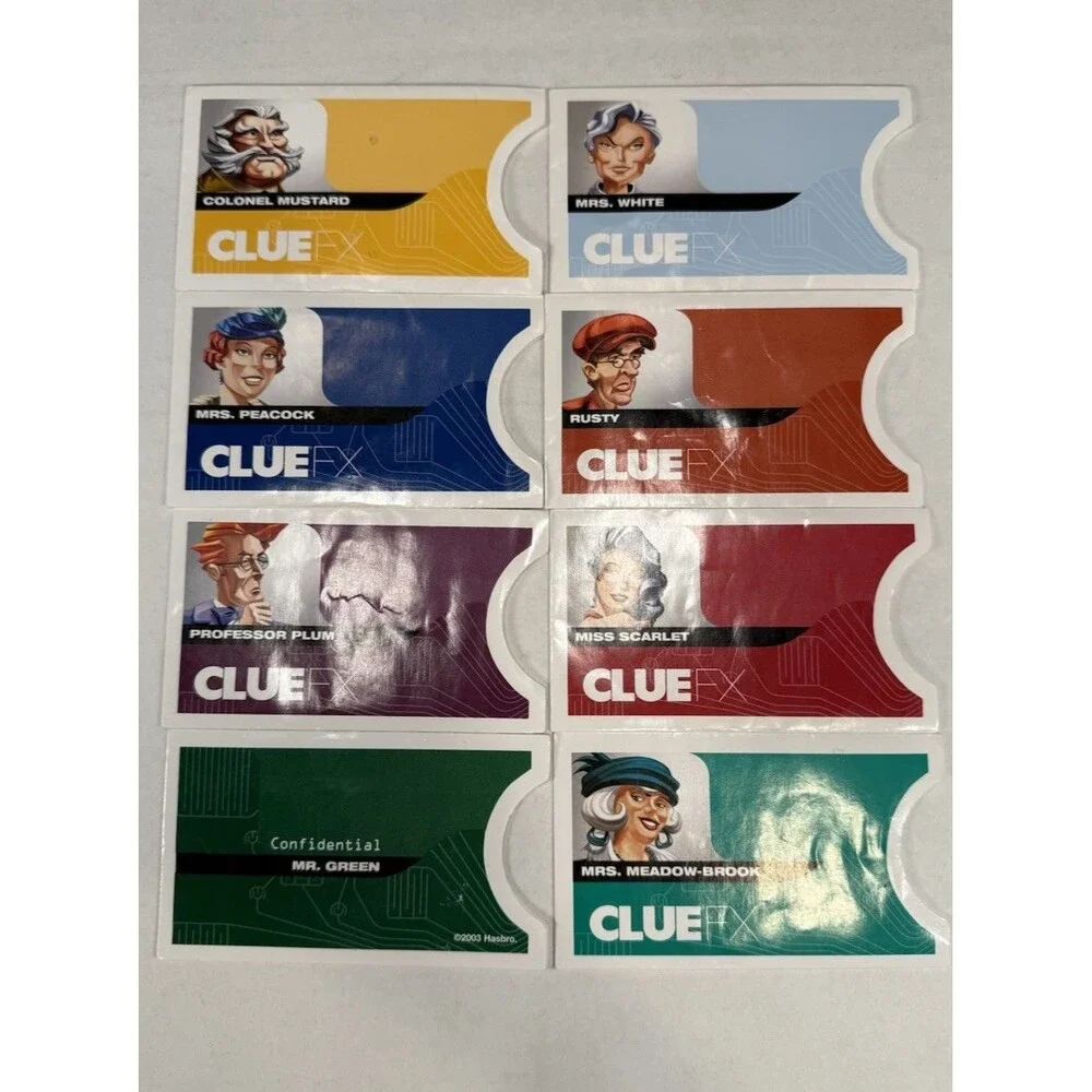 Parker Brothers Clue FX Mystery Board Game Electronic Talking Complete Game 2003